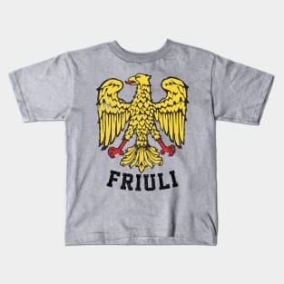 Friuli Venezia Giulia / Coat of Arms / Vintage Style Kids T-Shirt